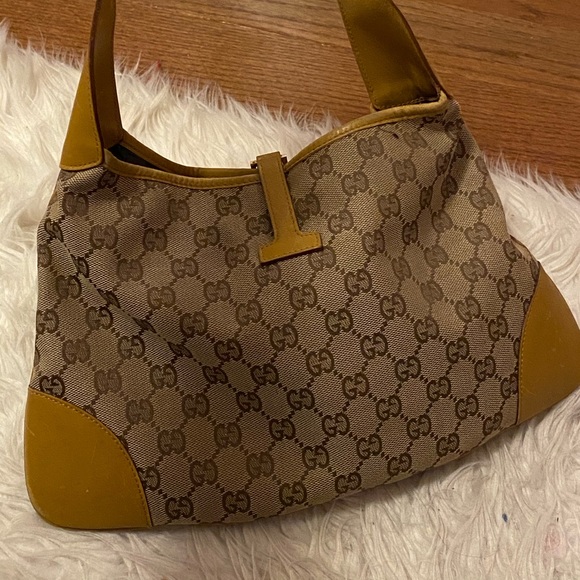 Rare vintage gucci monogram jackie hand bag - Picture 8 of 15